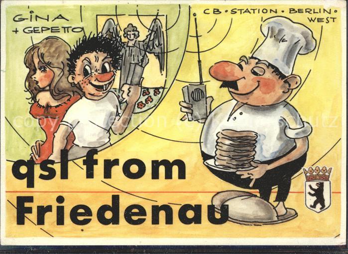 BERLIN  CITY Karikatur CB Funker