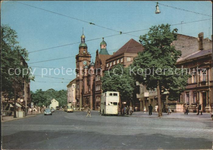 BERLIN  CITY Breite Strasse mit Rathaus Doppelstock Bus