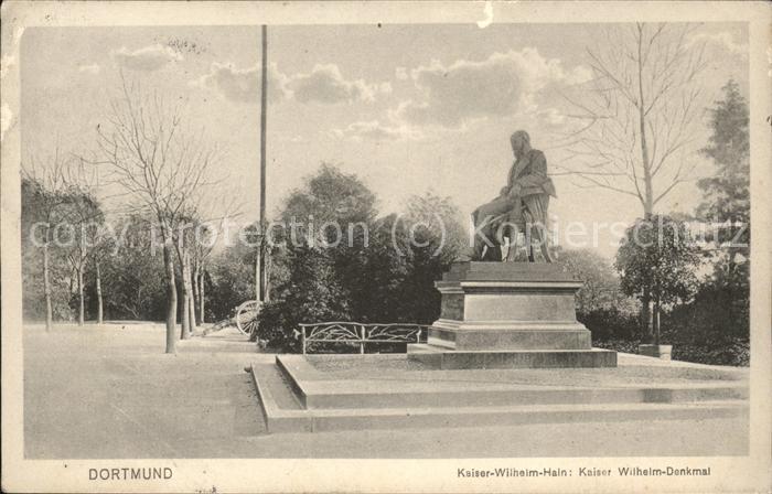 DORTMUND  CITY Kaiser Wilhelm Hain mit Denkmal