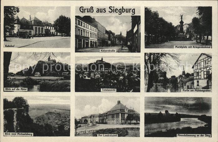 Siegburg Bahnhof Kaiserstr Marktplatz Kriegerdek