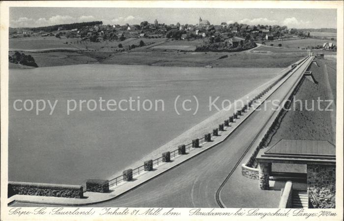 Langscheid Sorpesee Staudamm