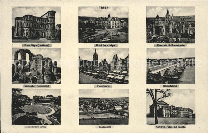 TRIER  CITY Hotel Porta Nigra Dom Liebfrauenkirche Roem Kaiserpalast Hauptmarkt