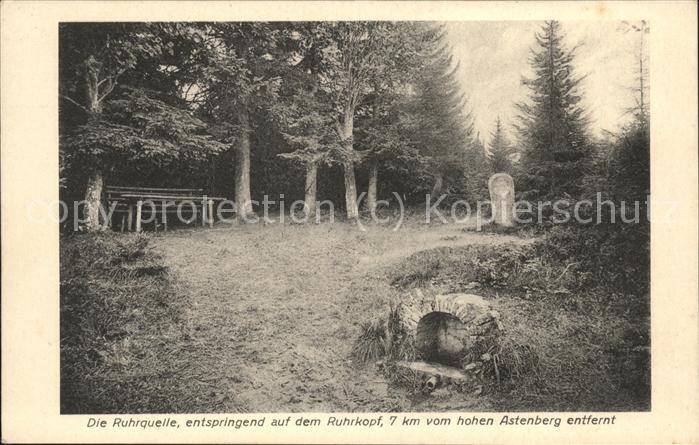 Winterberg Hochsauerland Ruhrquelle Ruhrkopf