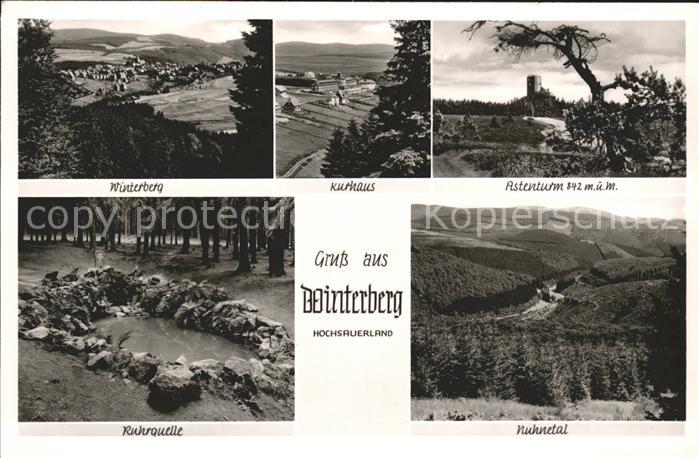 Winterberg Hochsauerland Panorama Kurhaus Astenturm Ruhrqulle Nu