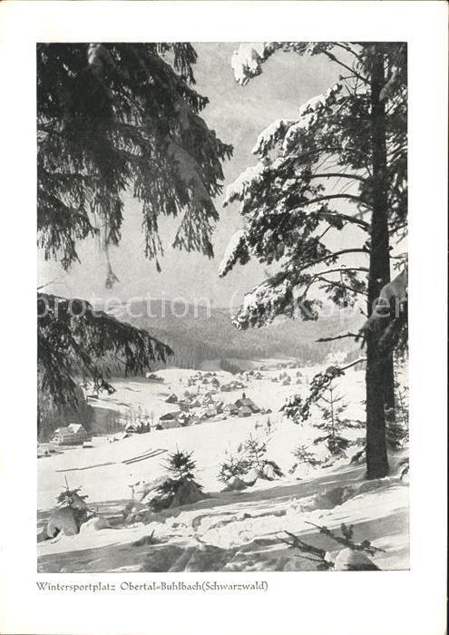 Buhlbach Obertal im Winter