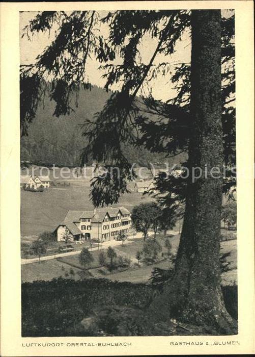 Buhlbach Obertal Gasthaus zur Blume