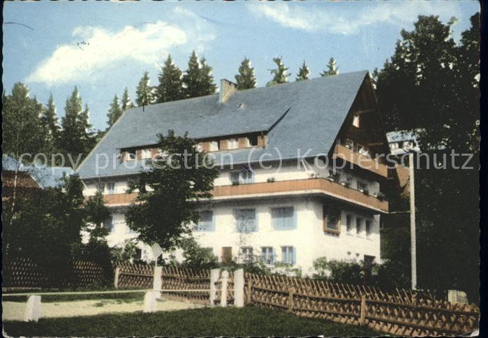 Menzenschwand Kurheim Haus Pieper