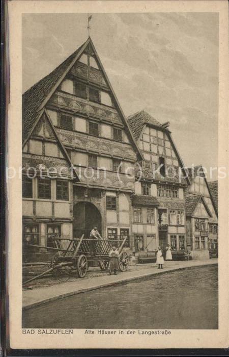 Bad Salzuflen Alte Häuser in der Langestrasse