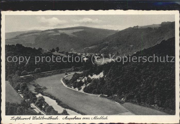 Waldbreitbach Wied Panorama Feldpost