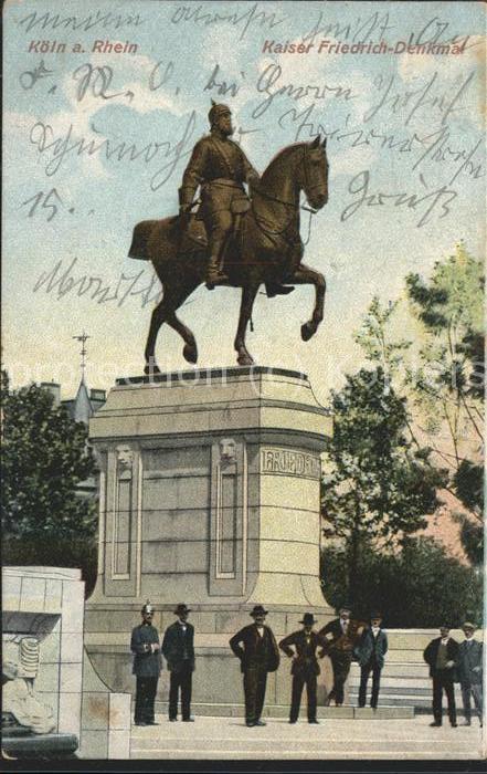 Koeln Rhein Kaiser Friedrich Denkmal