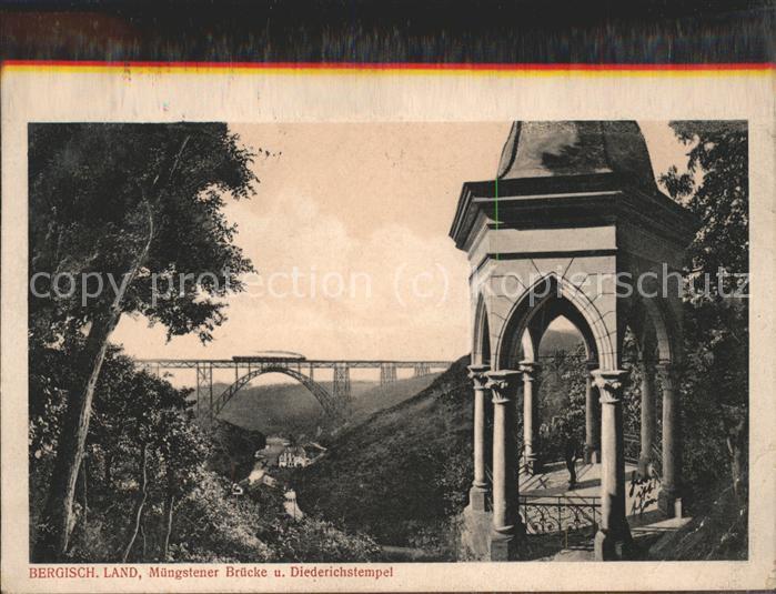 Muengsten Müngstener Brücke und Diederichstempel