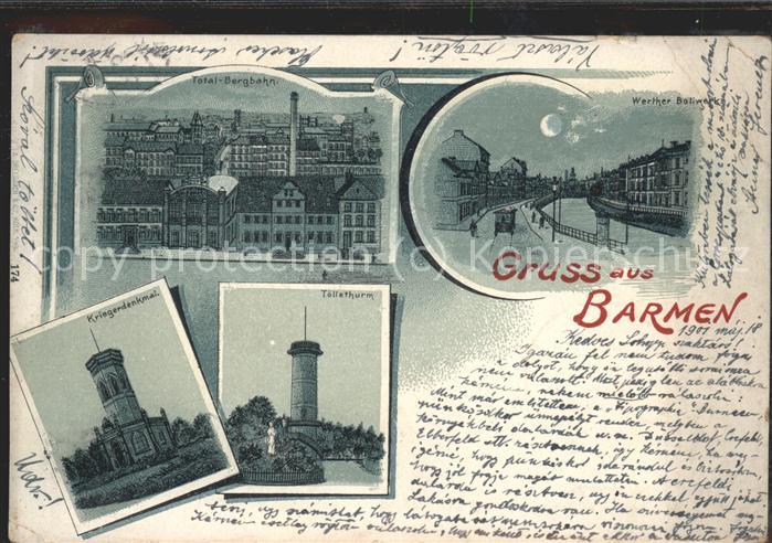 Barmen Wuppertal Total Bergbahn Werther Boliwerk Krieger