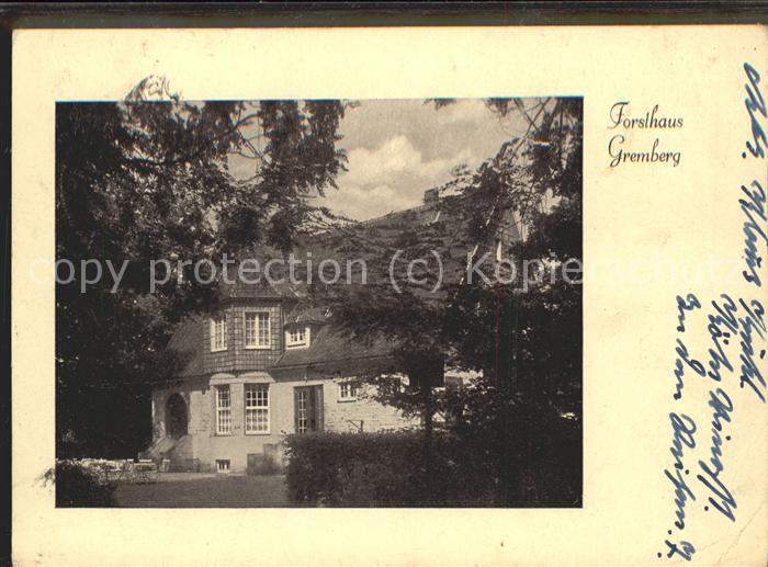 Gremberg Koeln Waldrestaurant Forsthaus Gremberg