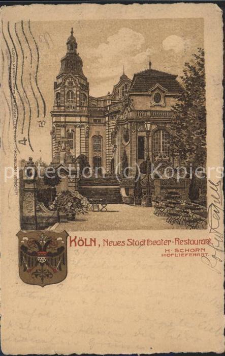 Koeln Rhein Neues Stadttheater Restaurant