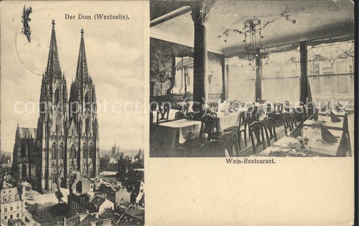 Koeln Rhein Dom Wein Restaurant Belgischer Hof