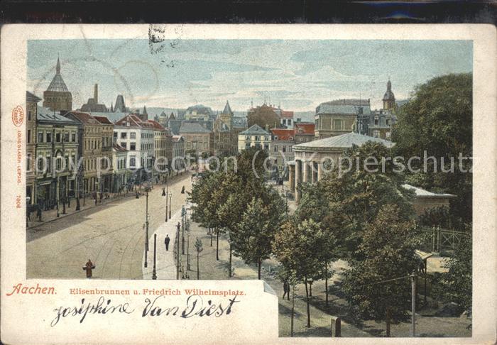 AACHEN NRW Elisenbrunnen und Friedrich Wilhelms Platz
