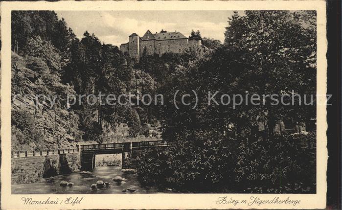 Monschau Montjoie NRW Burg und Jugendherberge