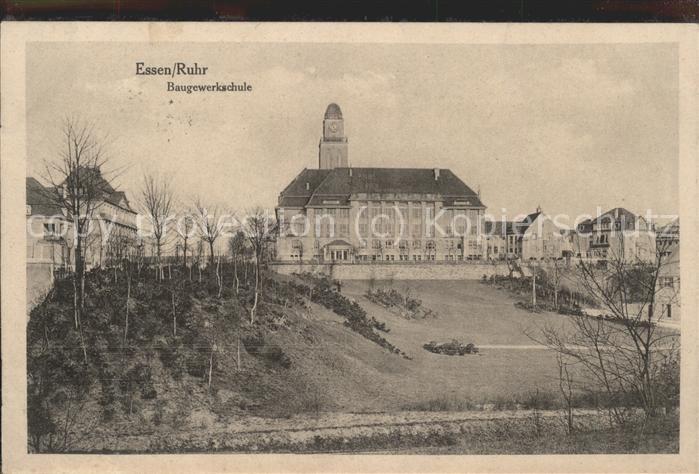 Essen Ruhr Baugewerkschule Feldpost