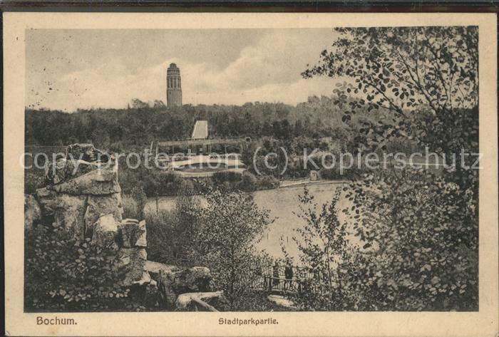BOCHUM  CITY Stadtparkpartie Turm