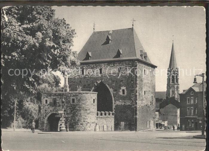 AACHEN NRW Ponttor und Heilig Kreuz Kirche