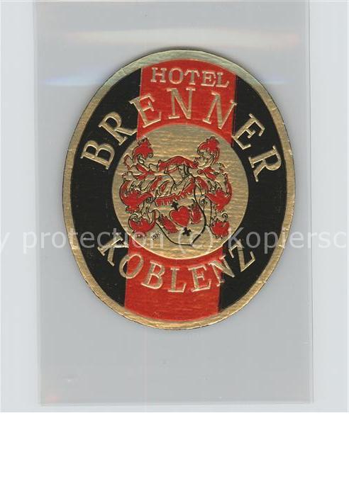 Koblenz Rhein Hotel Brenner Emblem