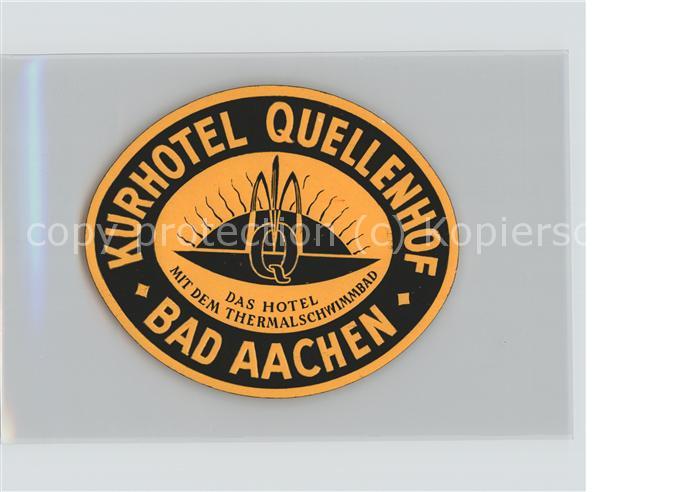 AACHEN NRW Emblem Kurhotel Quellenhof
