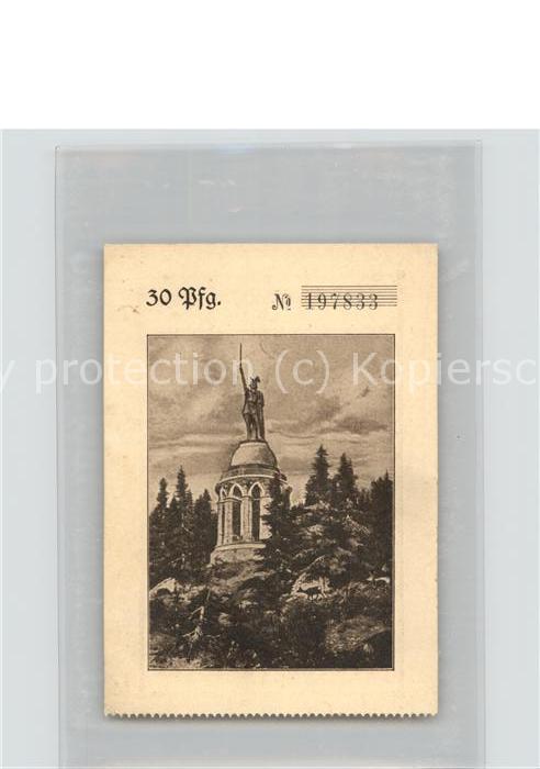 Hermannsdenkmal _ 30 Pfennig Erlaubnis bzw Eintrittskar