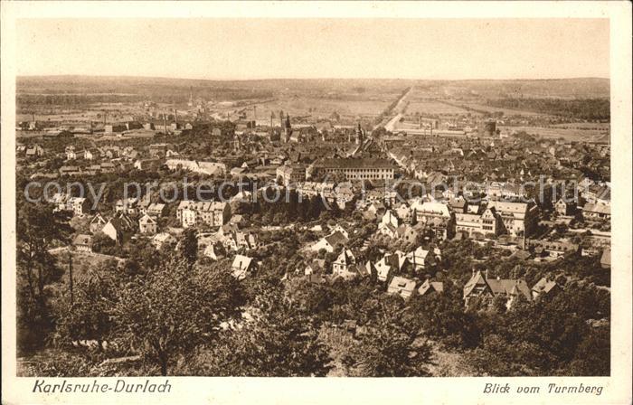 Durlach Blick vom Turmberg