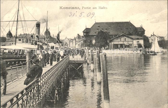 Konstanz Partie am Hafen mit Ladungssteg