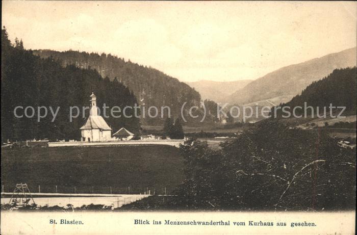 St Blasien Blick ins Menzenschwandertal vom Kurhau
