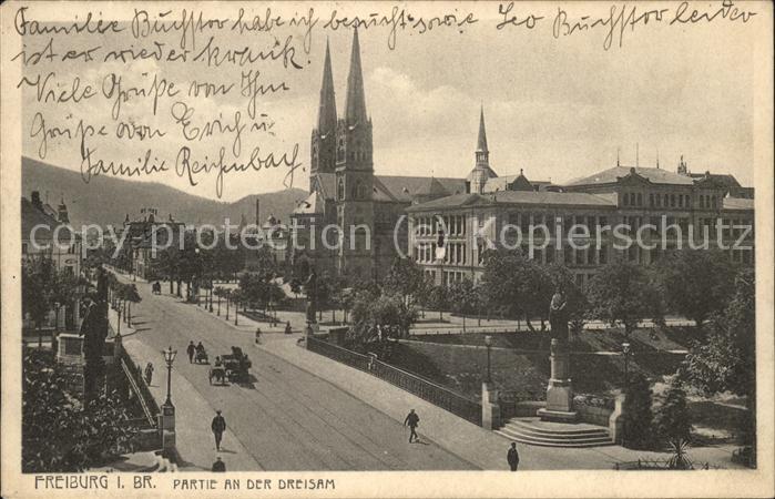 Freiburg Breisgau Partie an der Dreisam