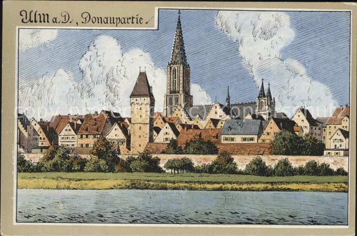 Ulm Donau Partie an der Donau