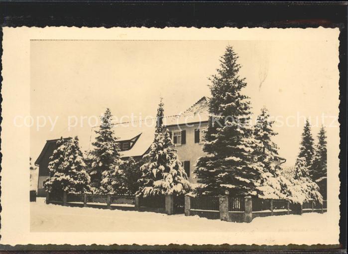 Dornstetten Wuerttemberg Privathaus im Winter