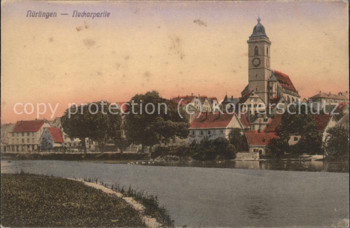 Nuertingen Neckarpartie u.Kirche