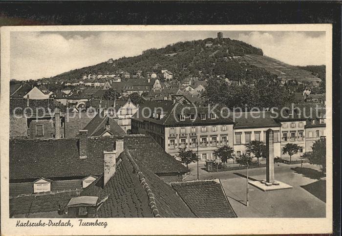 Durlach mit Turmberg u.Badenwerk