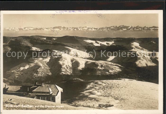 Belchen Baden Blick auf die Glarner Alpen