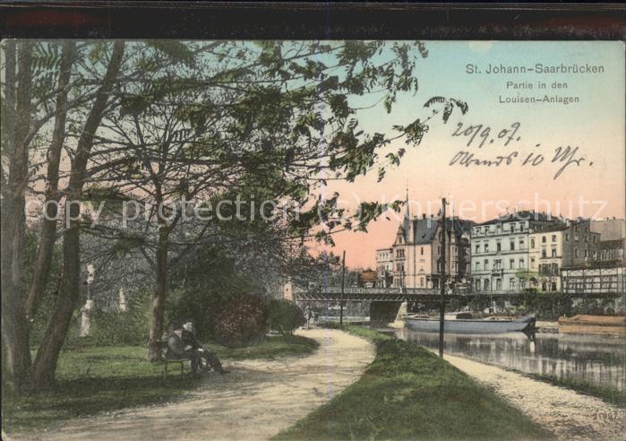 St Johann Saarbruecken Partie an den Louisen-Anlagen