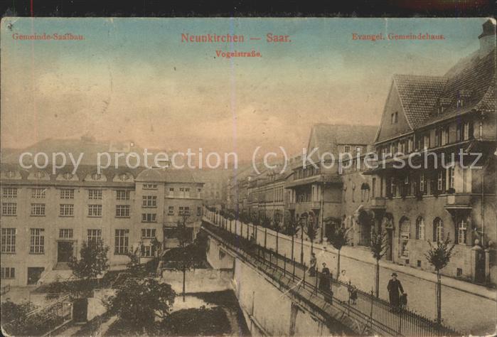 Neunkirchen Saar Vogelstrasse u.Evangel.Gemeindehaus