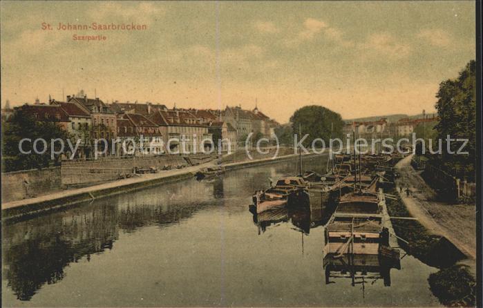 St Johann Saarbruecken Saarpartie mit Booten