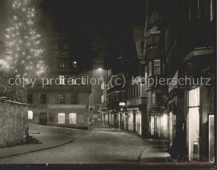 TueBINGEN BW Am Holzmarkt bei Nacht