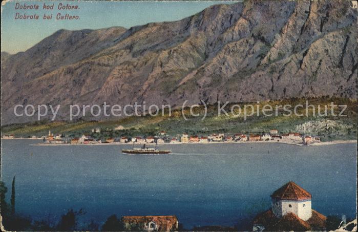 Dobrota Kotor Panorama am Meer