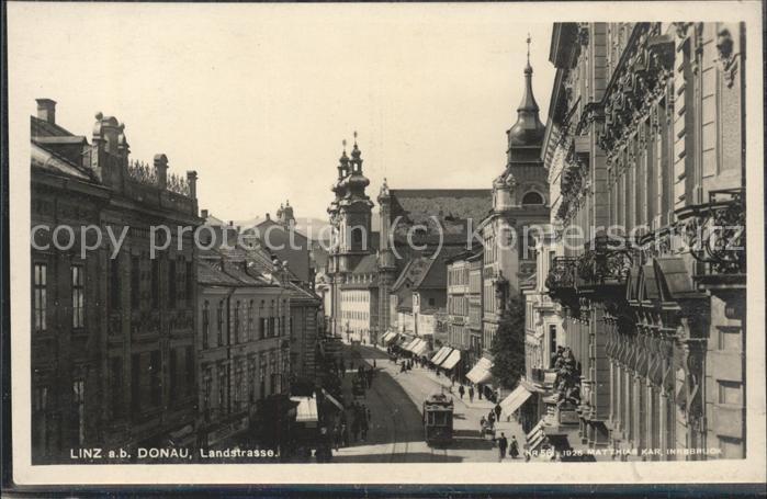 Linz Donau Landstrasse Strassenbahn