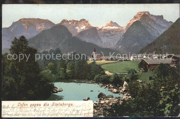 Lofer Panorama mit See und Steinberge