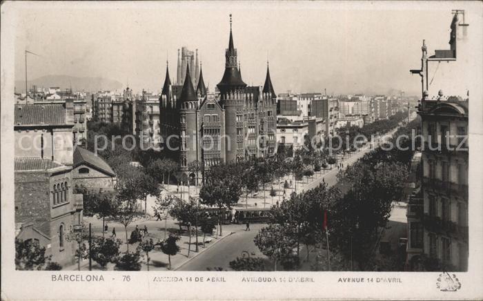 Barcelona Cataluna Avenue 14. D´Avril