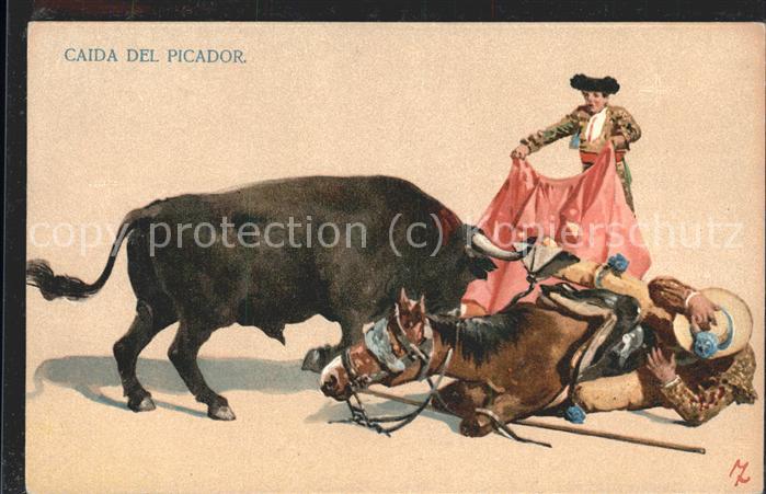 Spanien Stierkampf Pferd mit verbundenen Augen