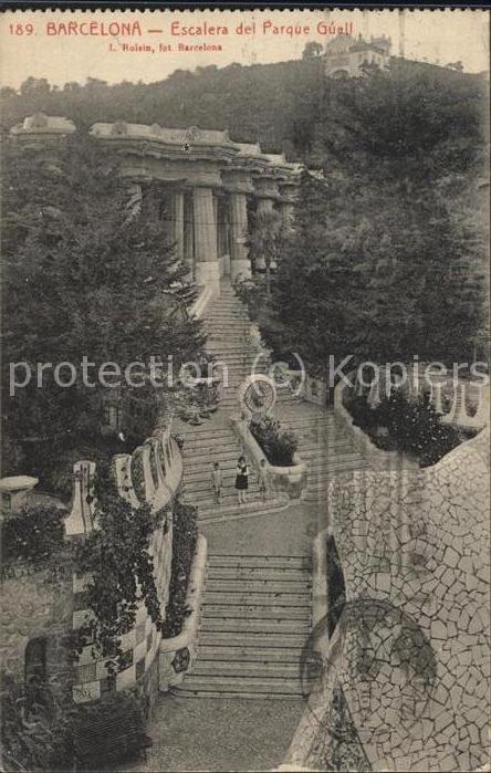 Barcelona Cataluna Escalera dei Parque Guell