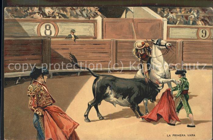 Spanien Stierkampf Pferd mit verbundenen Augen