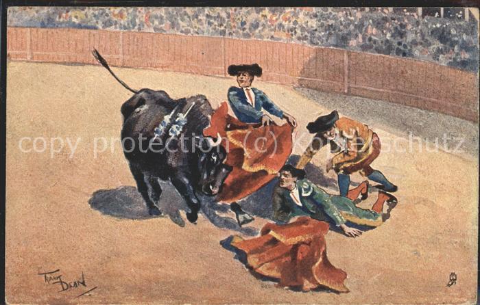 Spanien Stierkampf Primera Vara Künstlerkarte T