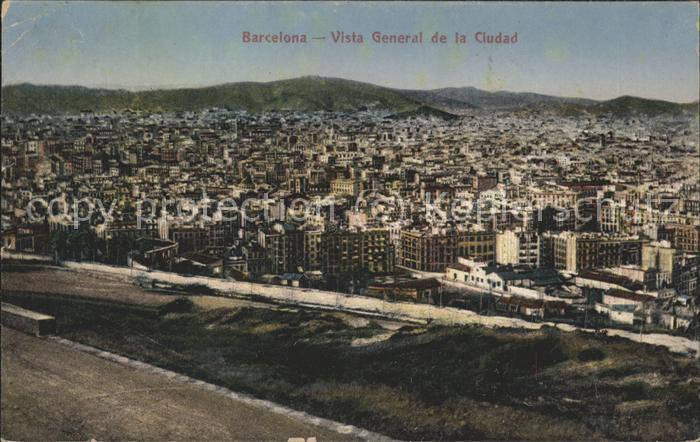 Barcelona Cataluna Vista General de la Cludad