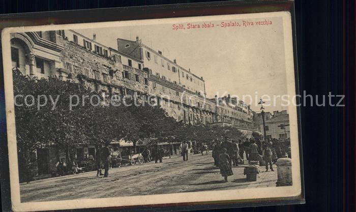 Split Spalato Stara obala Spalato Riva Vecchia